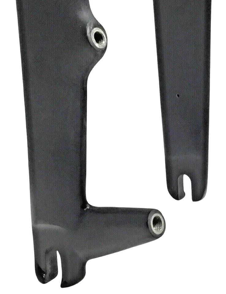 RHR Carbon‑Alloy Gravel Road Fork 700C Tapered Post Mount QR 9×100 Matte Black