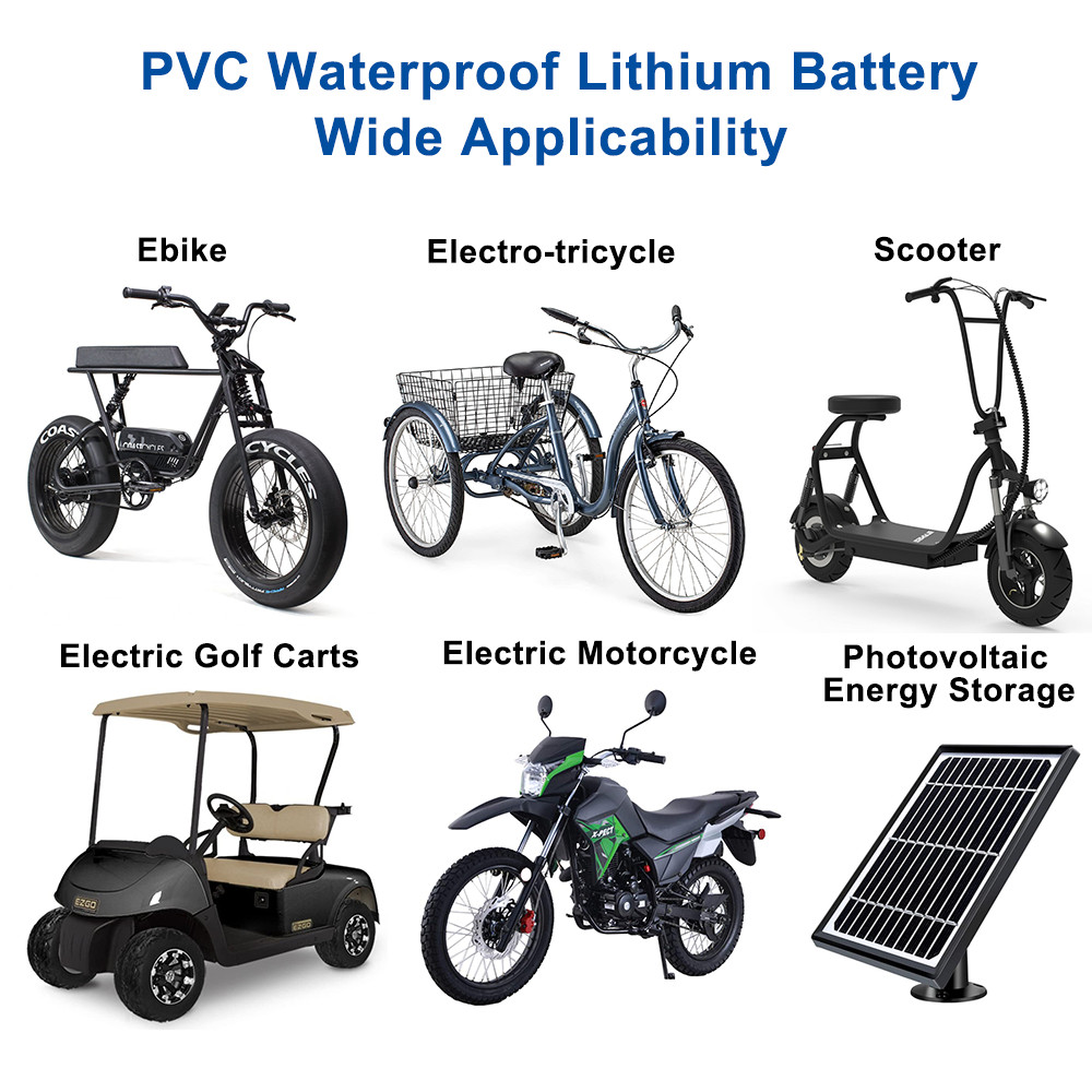 UPP Ebike Battery 36V 48V 52V 72V 40Ah Lithium eBike Scooter Motorcycle Battery