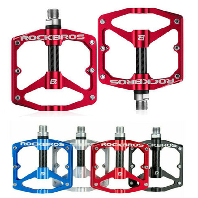 ROCKBROS Bicycle Pedals Sealed DU Bearing Aluminum Cycling Bike Pedals Non-slip