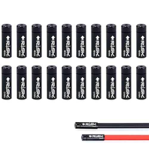 5mm and 4mm Aluminum Alloy Bike Brake Shifter Cable Housing End Caps, Alloy