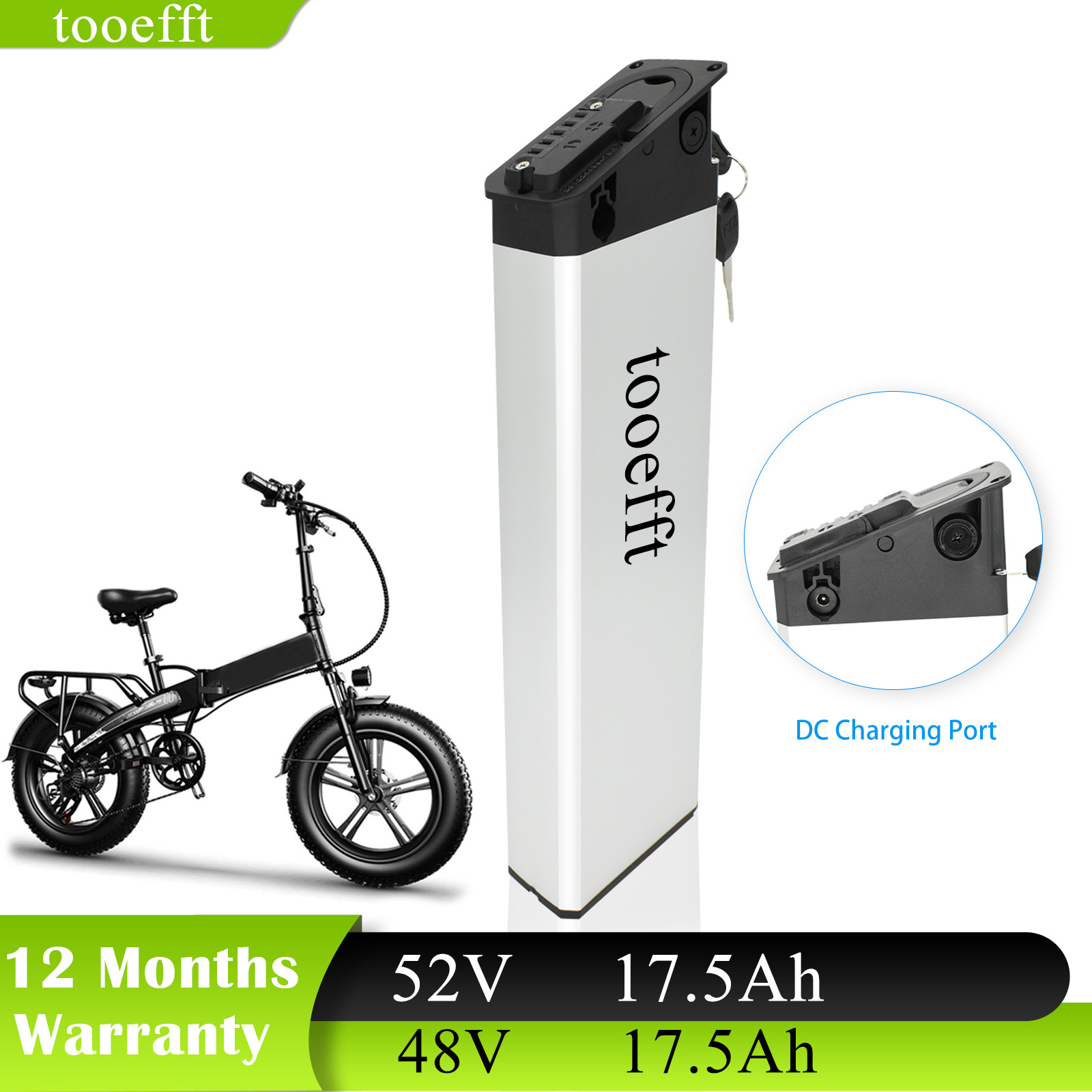 tooefft 48V 17.5Ah Electric Bike Lithium ion Batteries for MATE X LANKELEISI