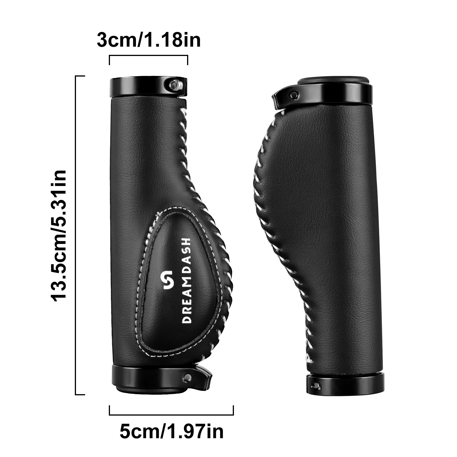 A Pair Cycling Handle Bar Grips Bicycle Handlebar Bike Handlebars Grip Black