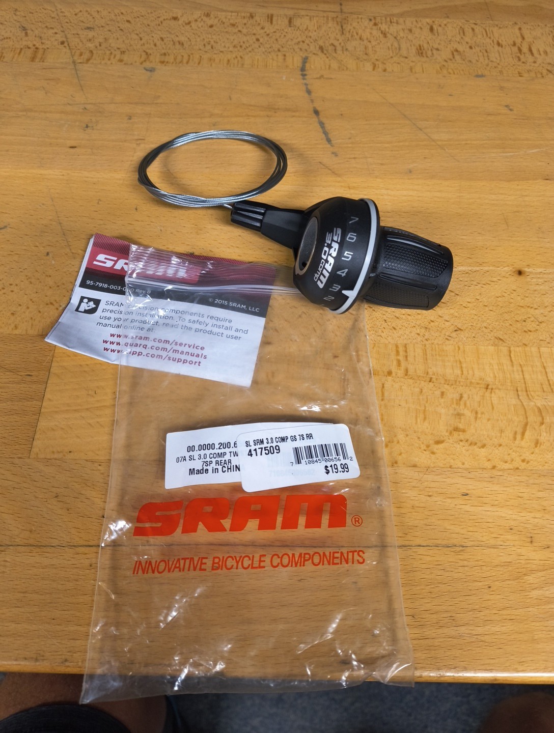 SRAM 3.0 Comp GS 7-speed Shifter (RearOnly) ORG. $19.99