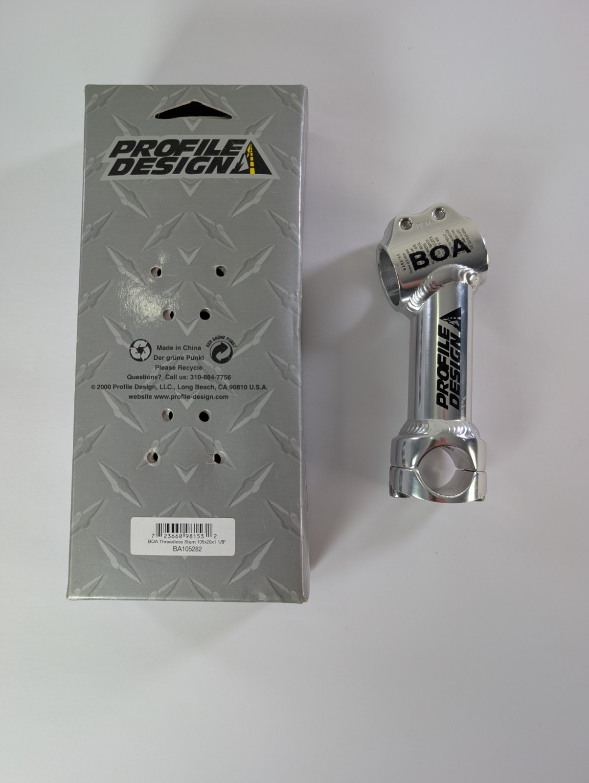 Profile Design BOA 1 1/8″ Threadless Stem MTB 105mm/+20 /25.4mm