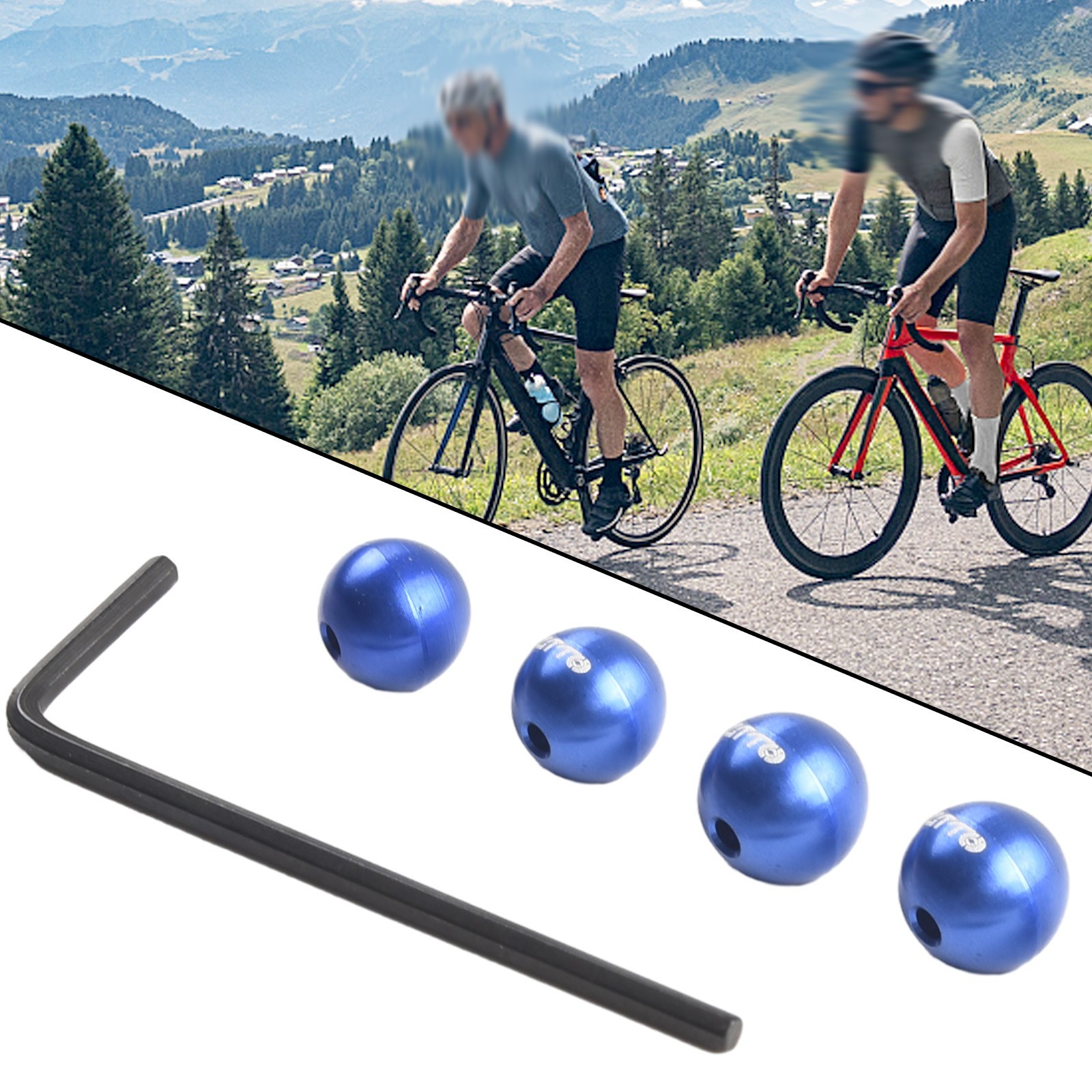 4PC Bike Cable End Cap With Tool Reusable Bicycle Brake for shift Cable Ball End