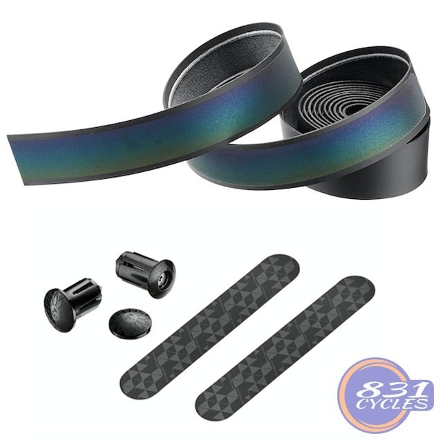 Ciclovation Leather Touch Bar Tape Cyclone Spectrum w/Black Bar Plugs