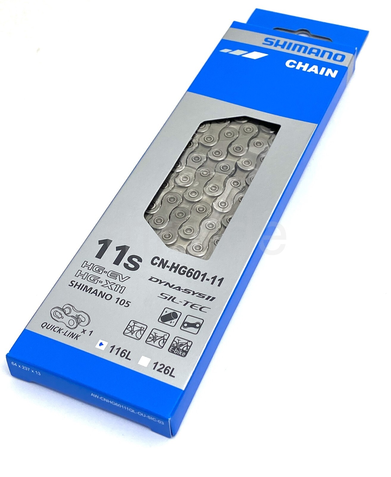 Shimano CN-HG601-11 11Spd 116L W/missing link Chain fit Ultegra Dura Ace 105