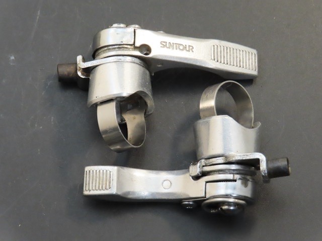 Vintage Suntour top bar retro friction thumb shifters Stumpjumper Japan 1980’s