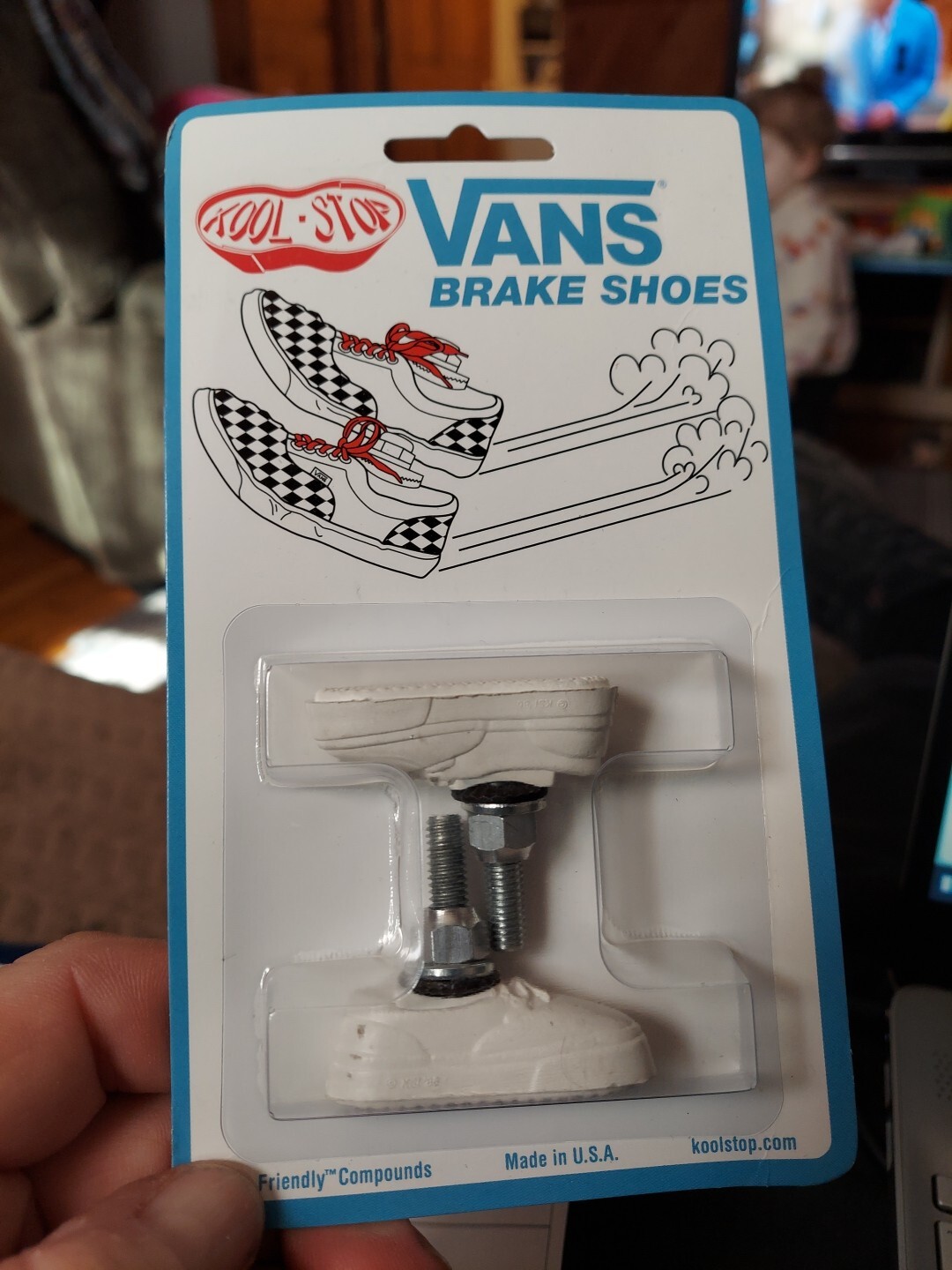 Kool Stop Vans Brake Shoes Pair of White