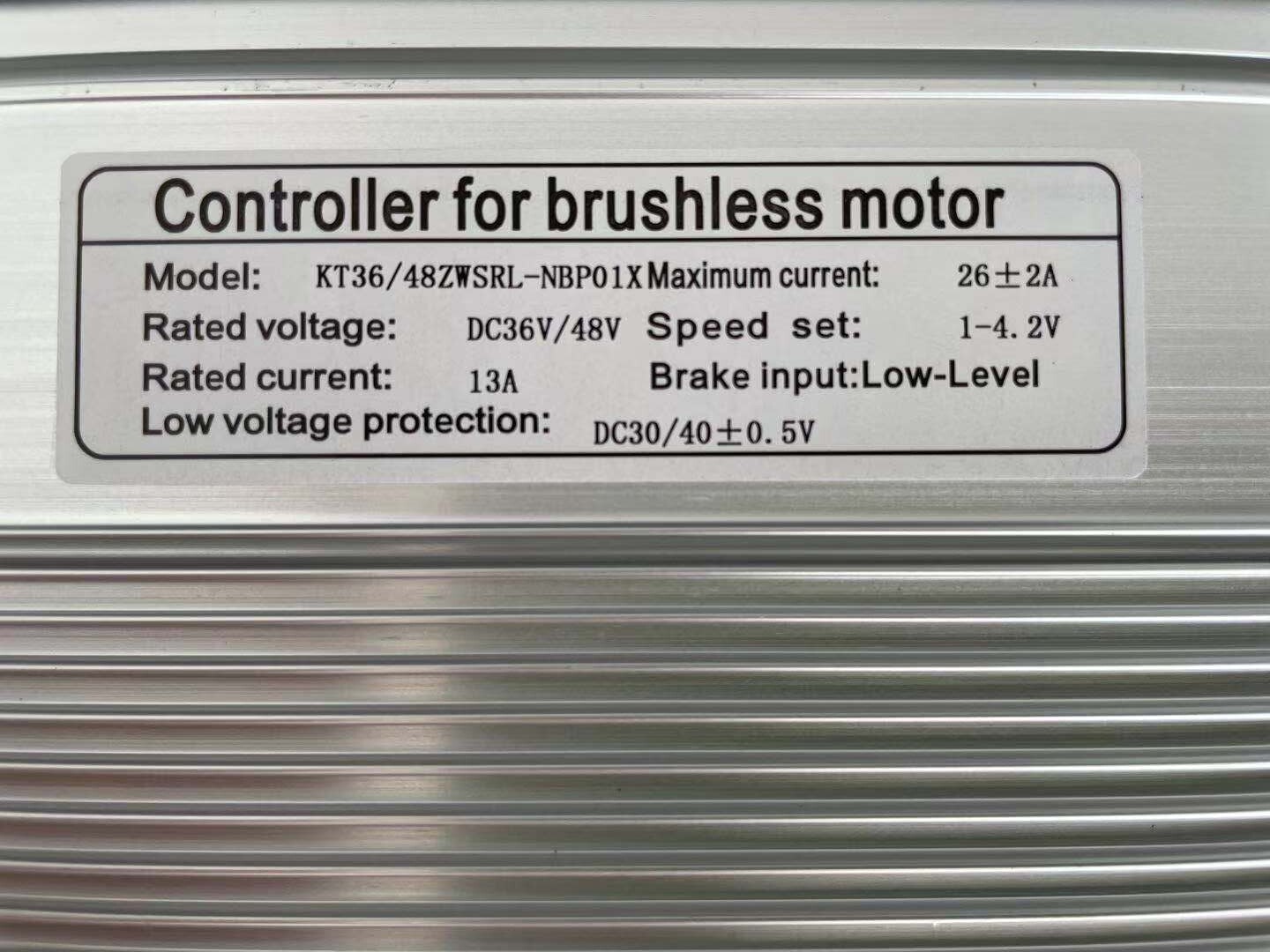 36V/48V 26A KT E-bike Brushless DC Motor Controller +KT-LCD8H/KT-LCD3 Display