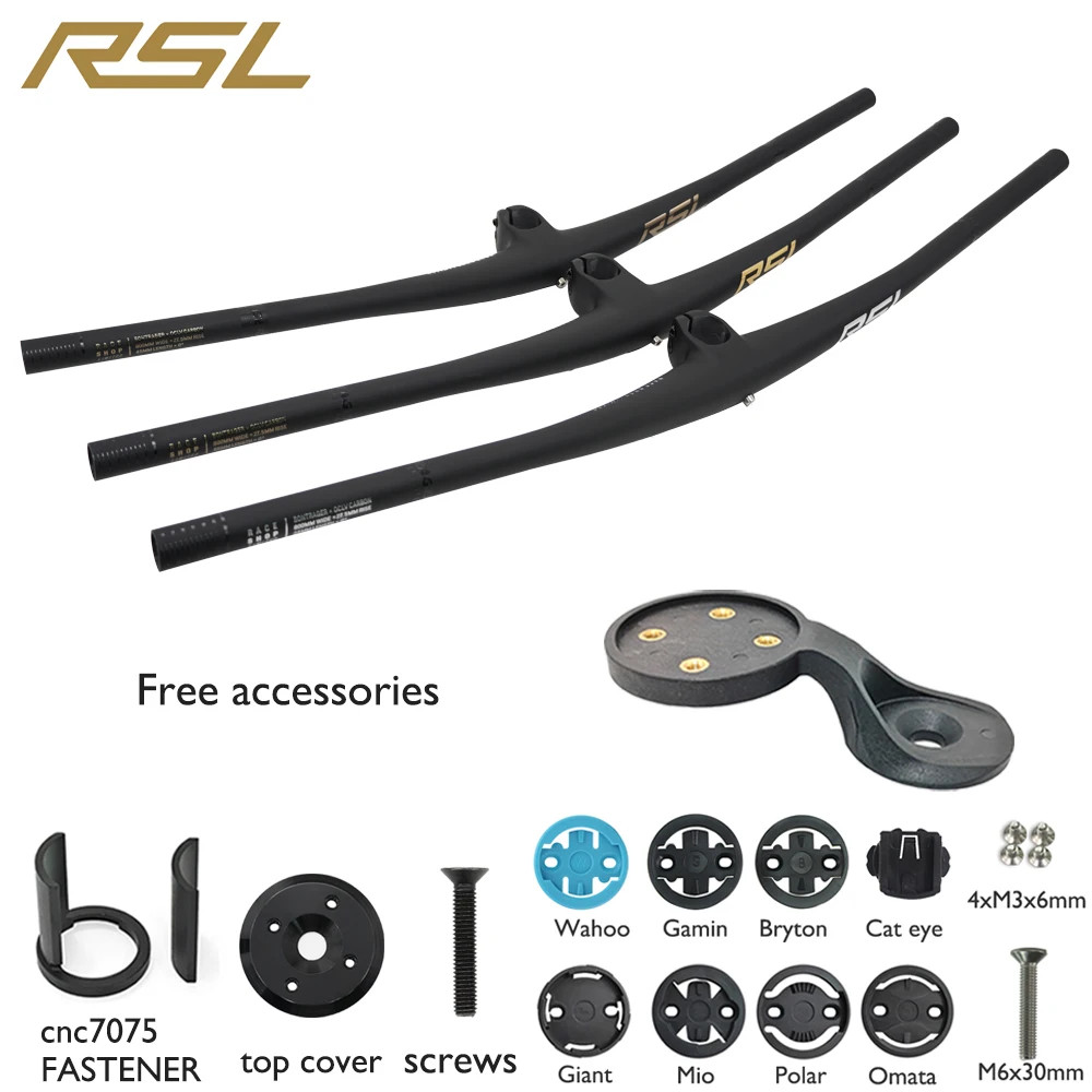 Carbon Fiber Mountain Bike Integrated Bar for Cross Country Riding 27.5mm Rise