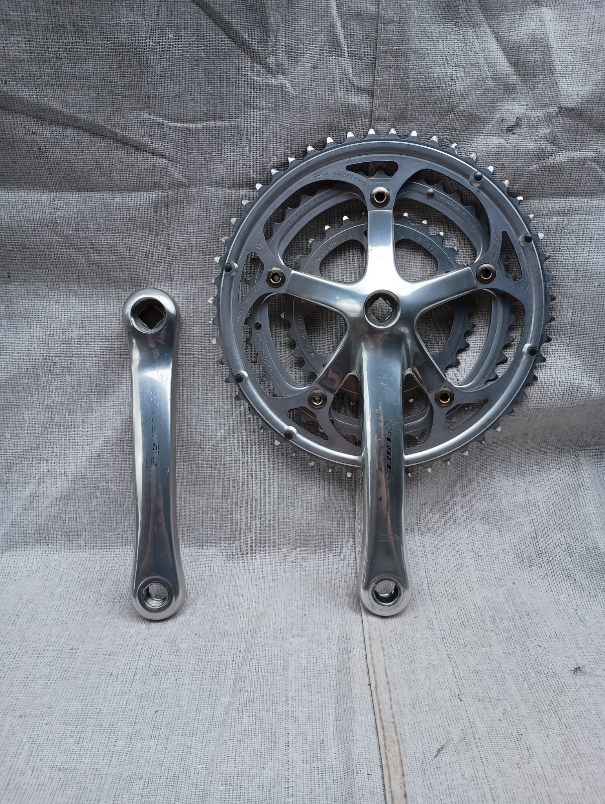 Campagnolo Veloce Triple Crankset, 52/42/30, 170 mm