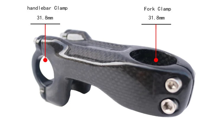 Carbon MTB Road Bike Stem Frok Diameter 28.6 Mm 31.8mm Handlebar 25.4mm 31.8mm