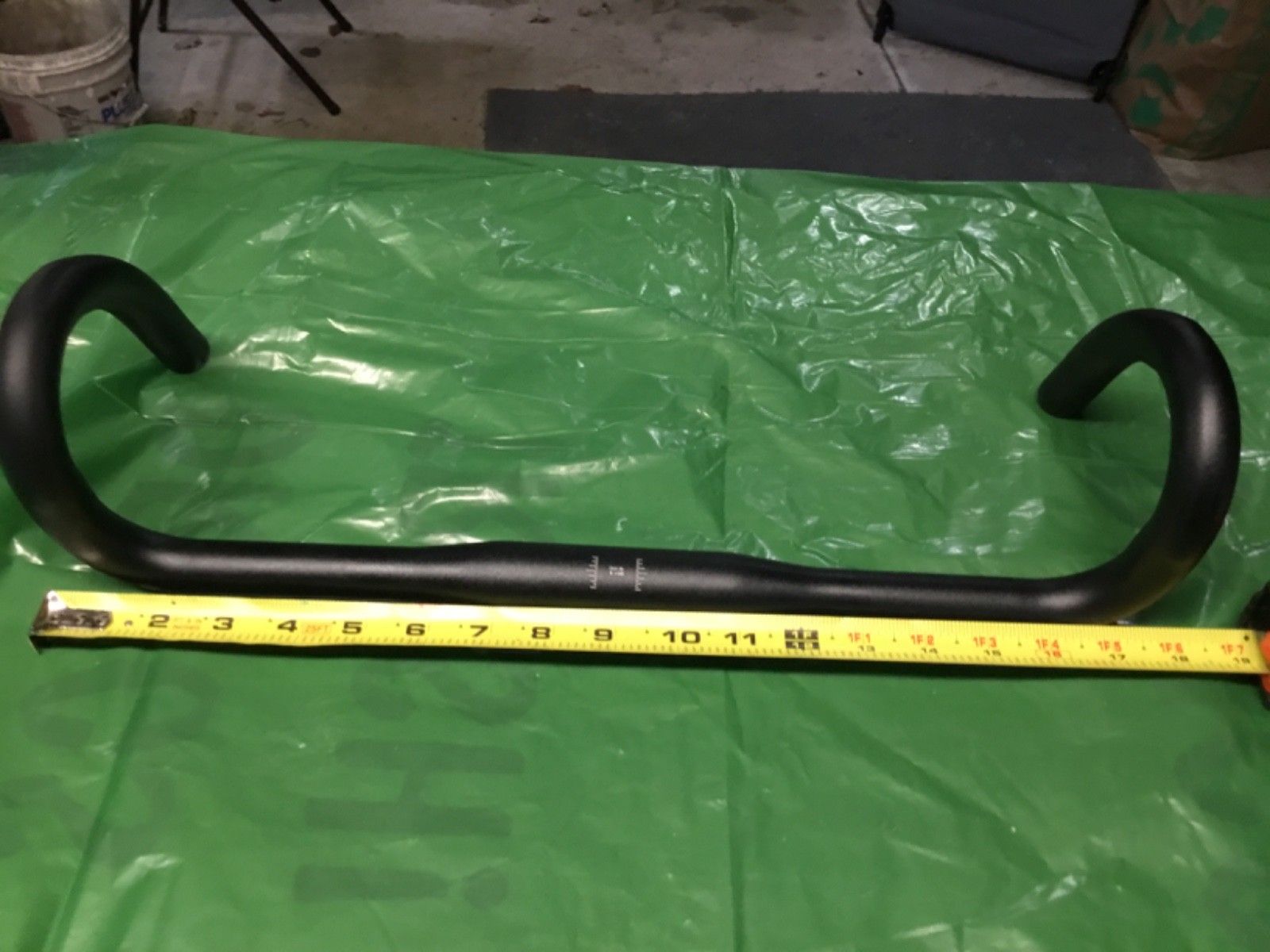 Road Bicycle Drop Handlebar 440mm width 31.8mm Aluminum Black Road Bike