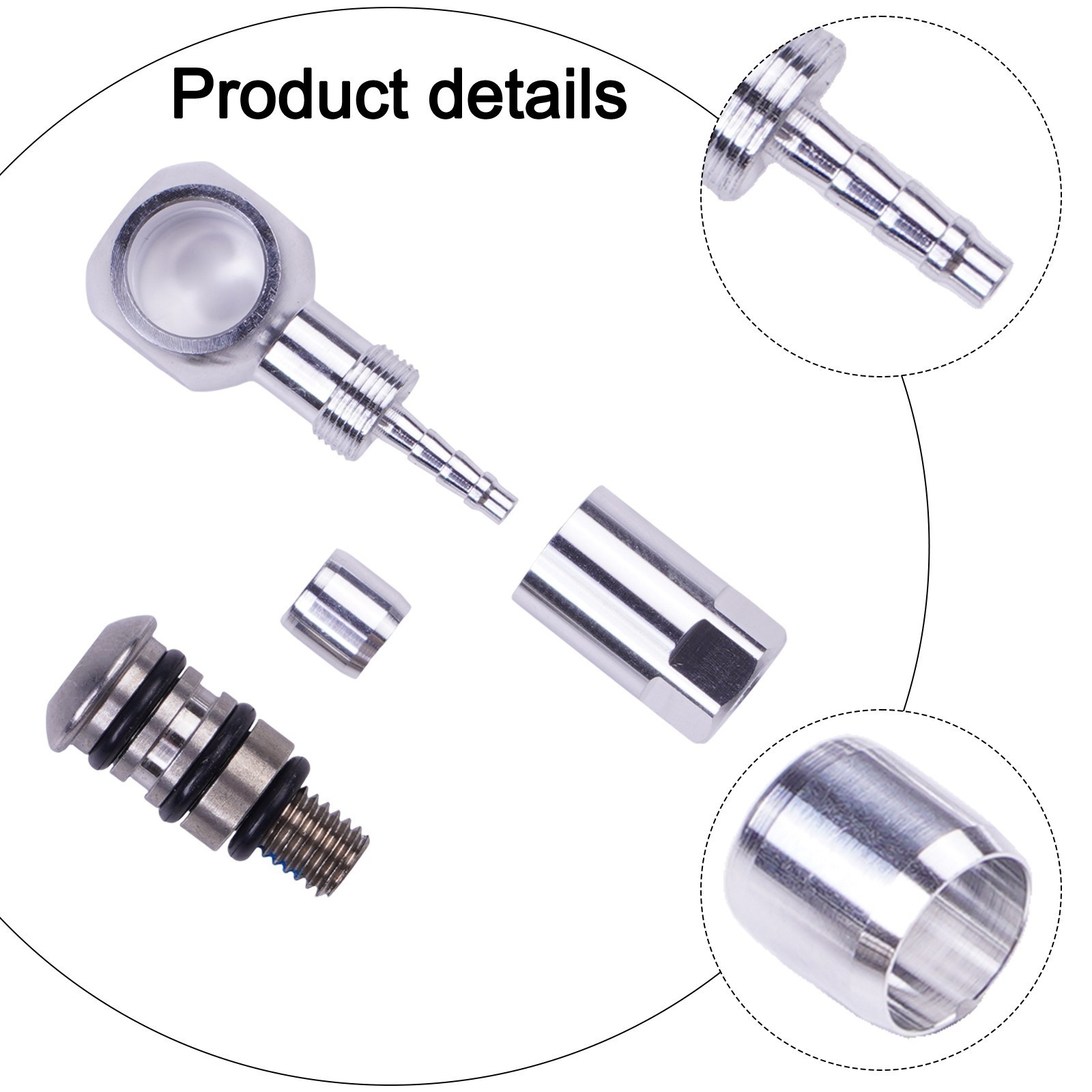 Sleek Aluminium Banjo Fitting with Reliable M5 Bolt for ZOOM875e Brakes