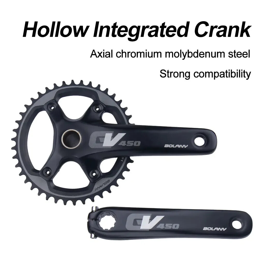 170mm Cross-country Road Gravel Bike Crank Arm 96BCD 42T Single Chainring 10/11S