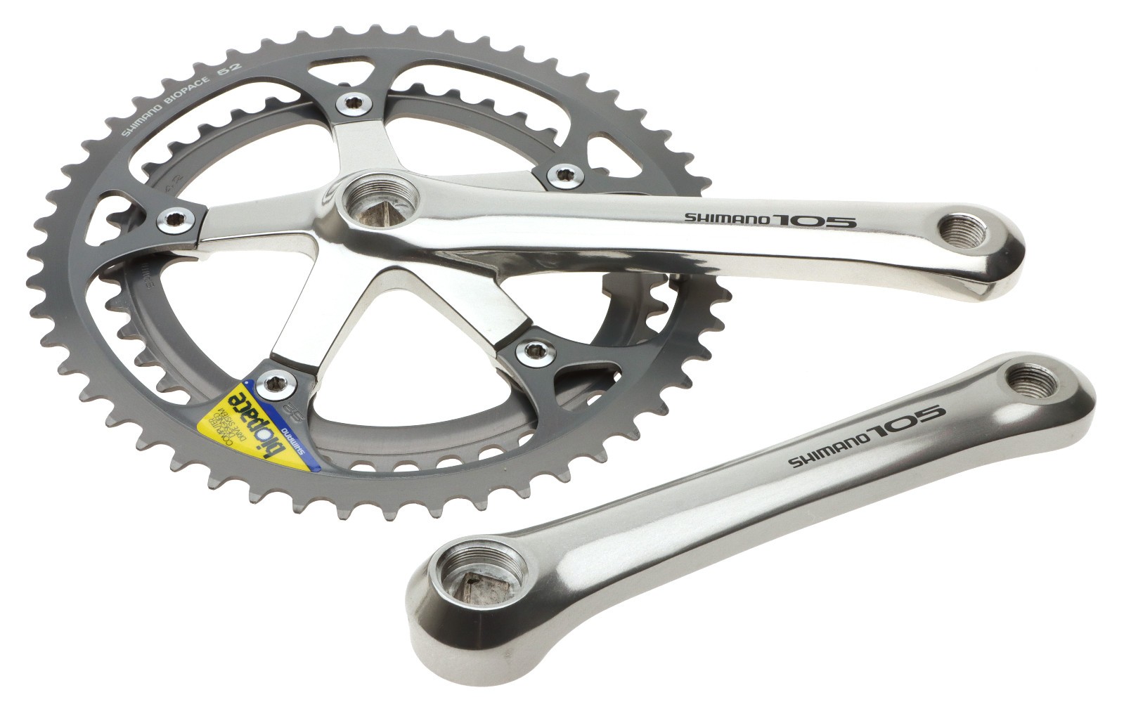 Shimano 105 FC-1050 Crank 54/42 172.5mm 8SPD Silver NEW NOS NIB Vintage