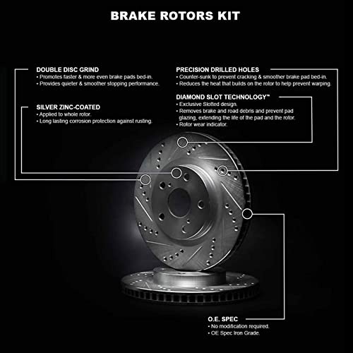 Brake Rotors fits 1998-2004 Audi A6; 2000-2009 Audi A4; 2000-2002 Audi S4;
