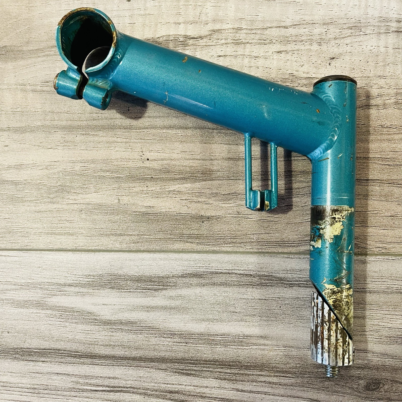 1989 Ritchey Force Quill MTB Stem 125 15 Degree 25.4 Cable Guide Hanger Teal