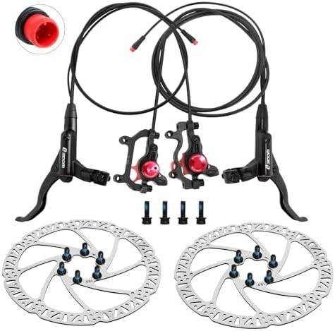 Z00M HB875E Ebike Hydraulic Disc Brake Set, Electric Power-Off Hydraulic Brake S
