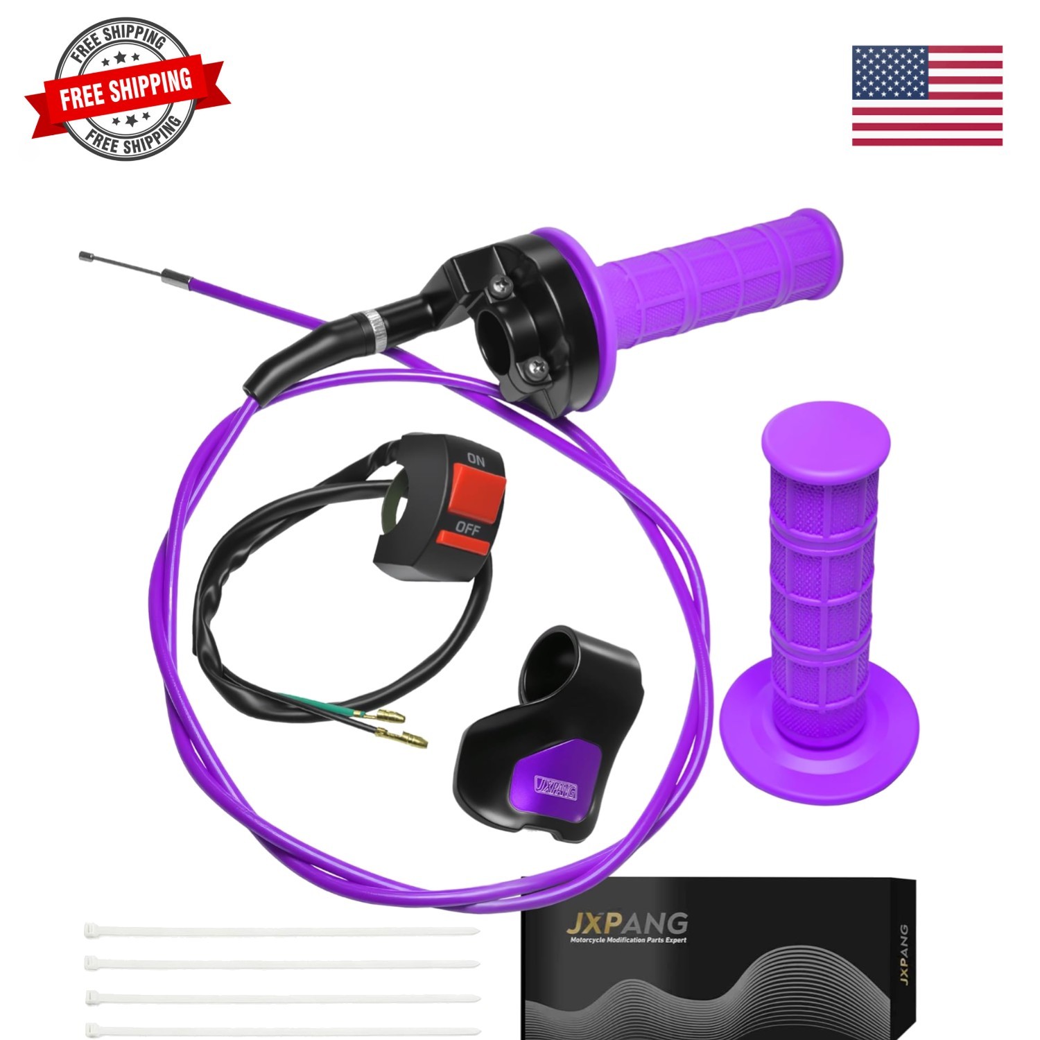 Universal Mini Bike Throttle Assembly&Cable Kit | Direct Replacement for Cole…