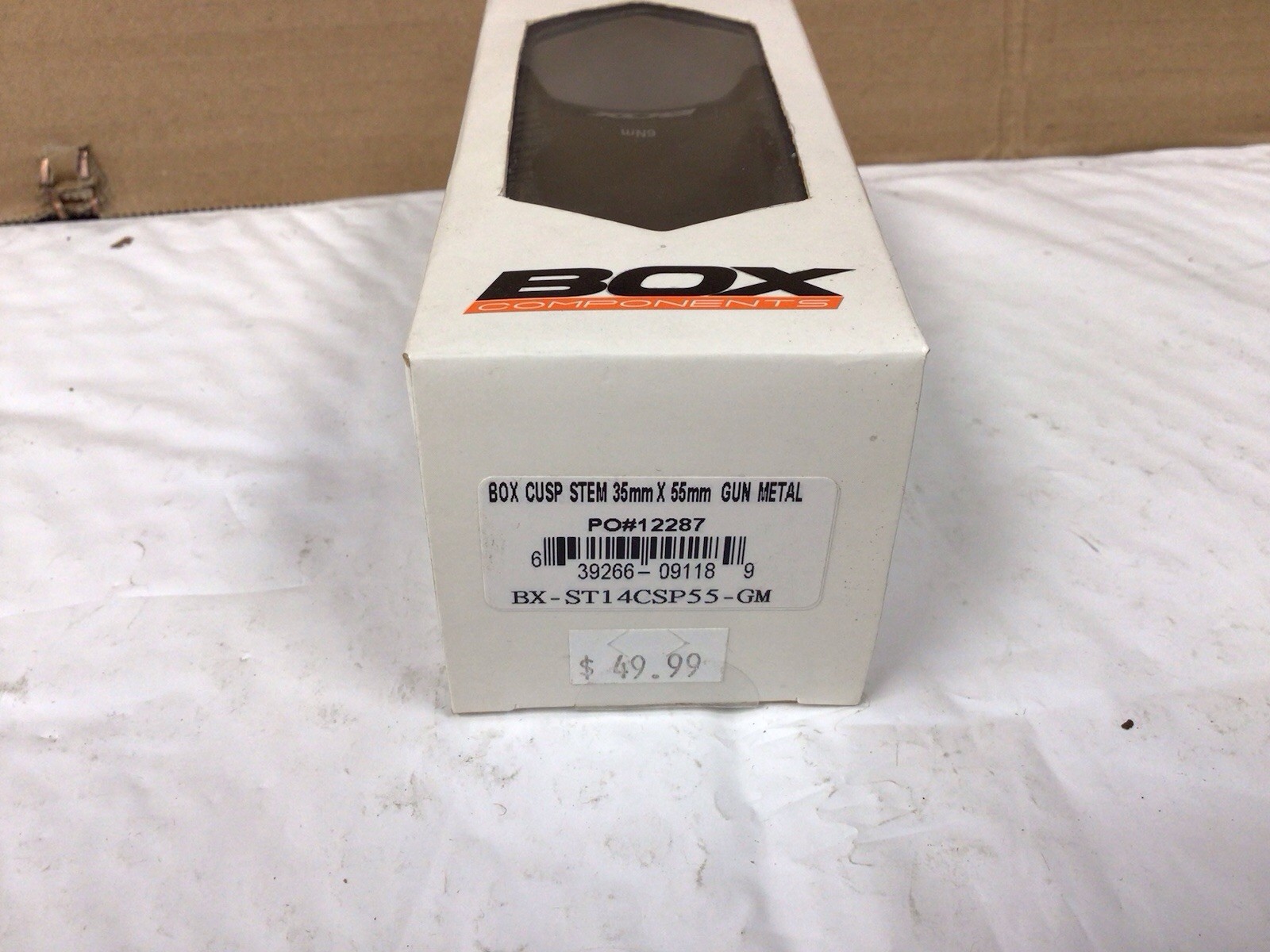 Box Components Cusp 55mm Length 35mm Clamp Aluminum Stem Gun Metal