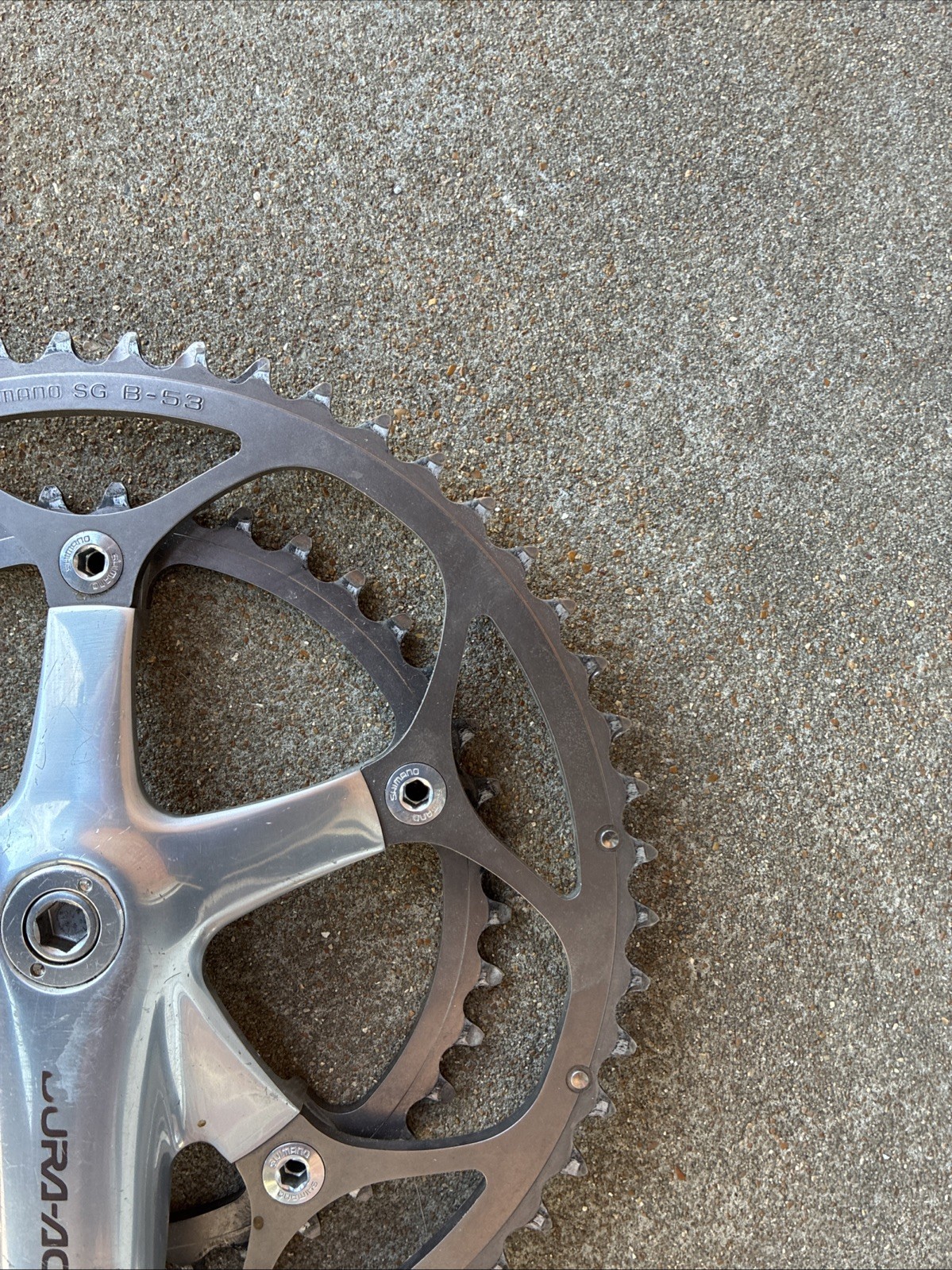 Shimano Dura Ace Crankset FC-7700 175mm 53/39 Double 130 BCD w/ BB-7700