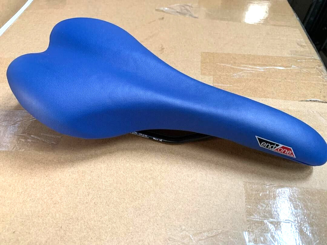 ENDZONE Bicycle Seat Classic MTB Road Racing Track Fixie Bikes BLUE