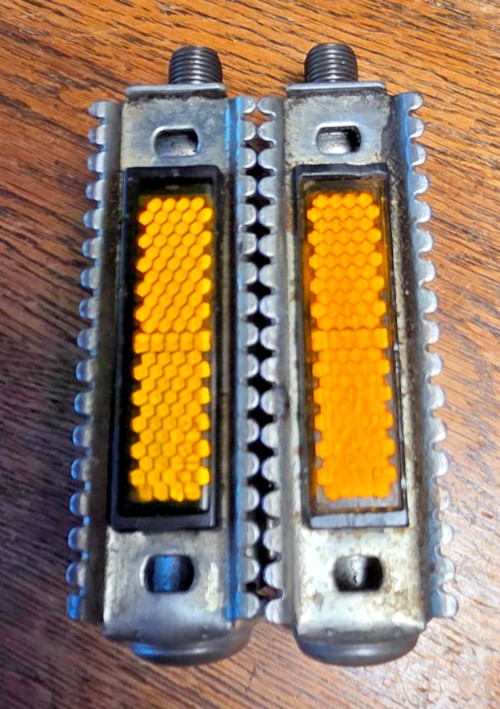 Vintage Union K10491 U41 Rat Trap Bicycle Pedals USA From Gambles Hiawatha 1/2″
