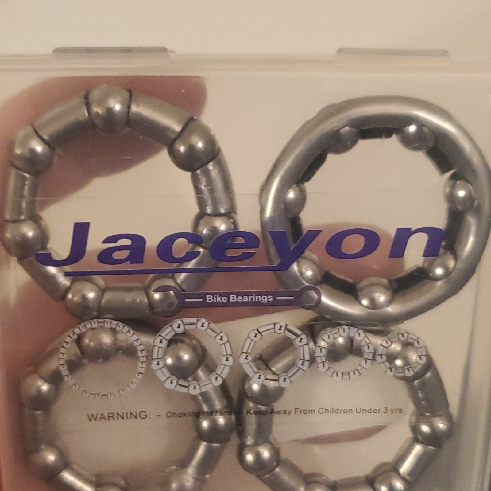JaceyOn Steel Bike Bearing Retainer Set, Silver, Universal Fit, 4 Pack