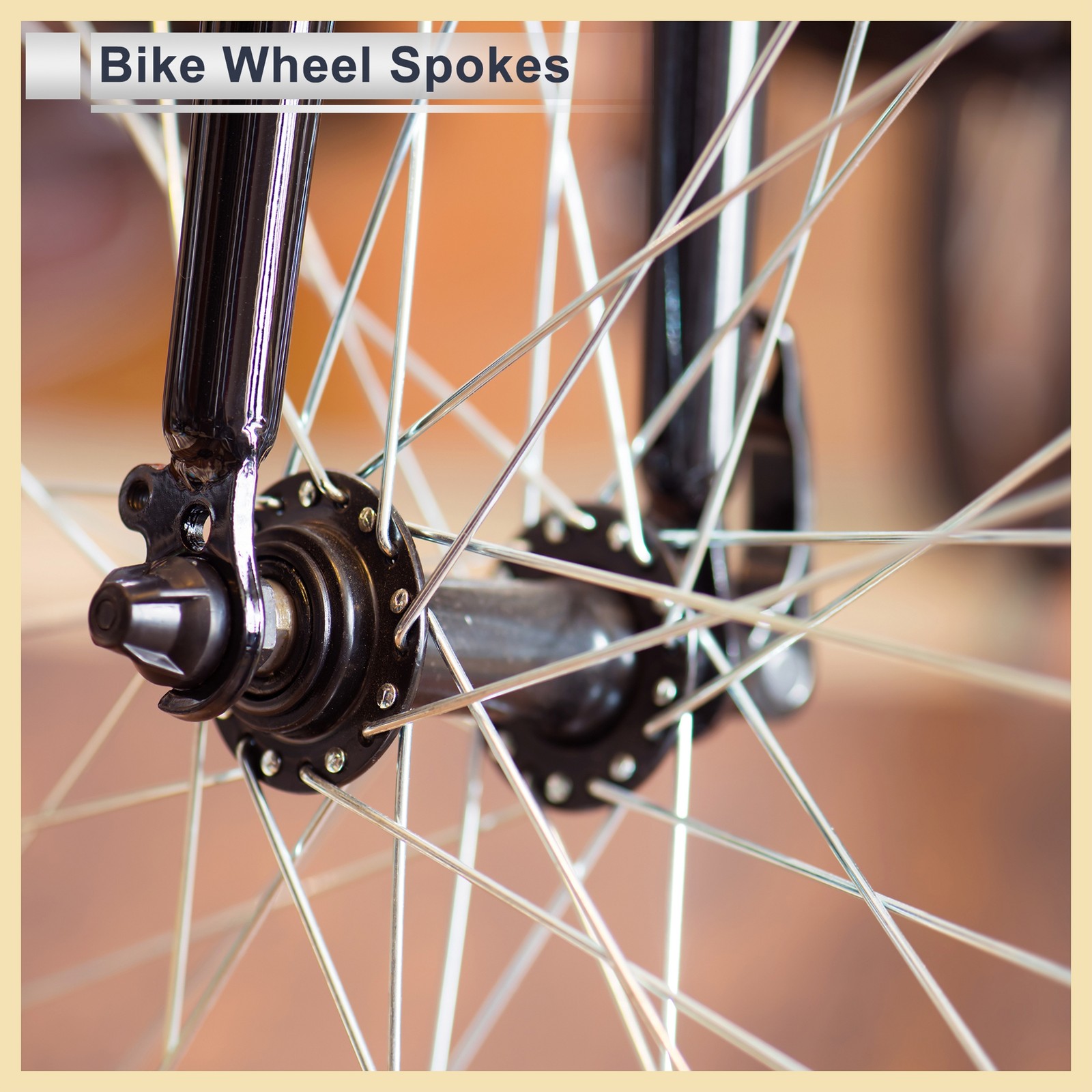 13G 185mm Length Bicycle Spokes Nipple 45 Steel Black Universal