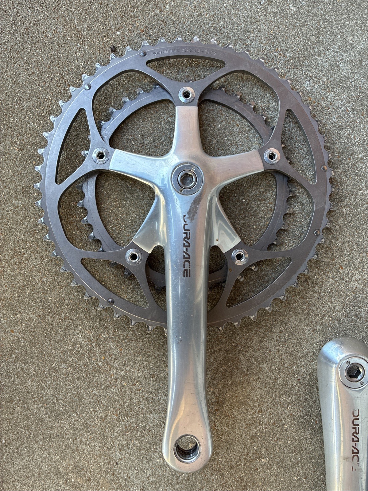 Shimano Dura Ace Crankset FC-7700 175mm 53/39 Double 130 BCD w/ BB-7700