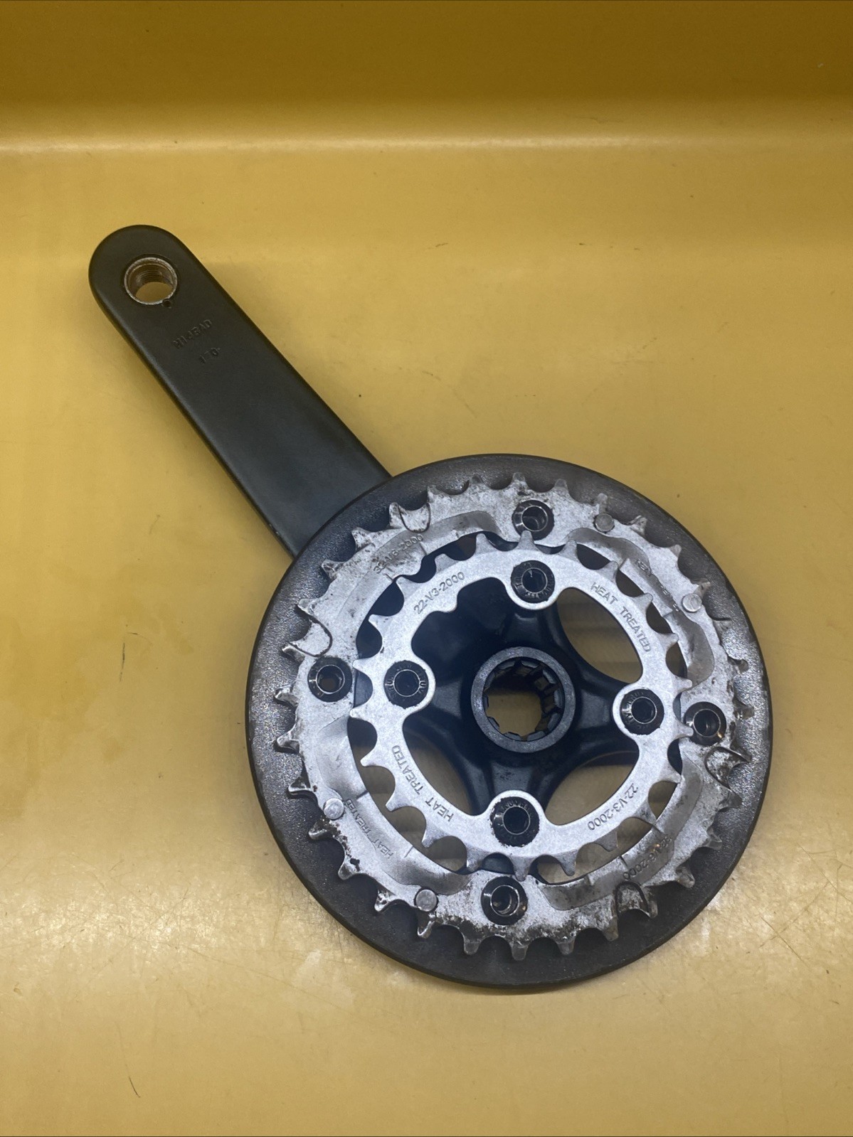 Black Truvativ Hussefelt Double 32/22 9Sp 170mm Crankset With Bottom Bracket
