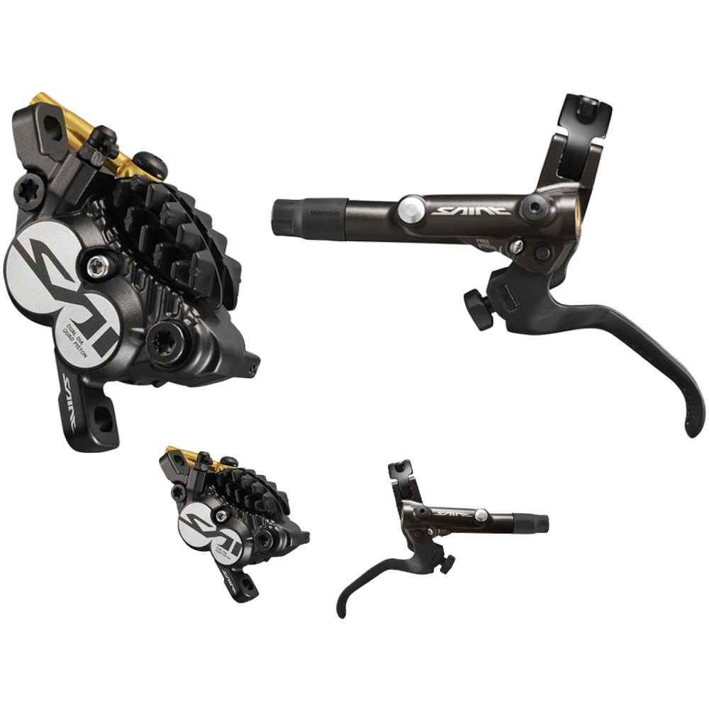 Shimano Saint BR-M820 Hydraulic Disc Brake Set 4-Piston Front & Rear with
