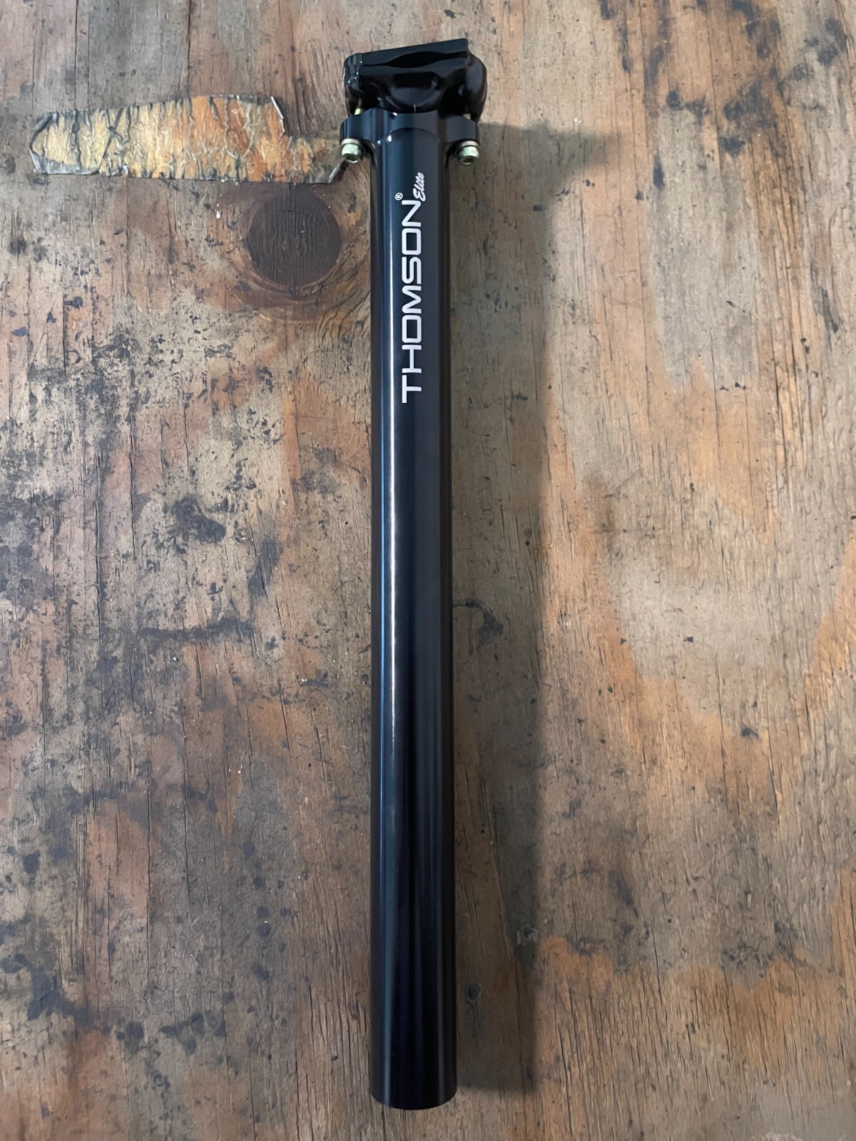 Thomson Elite Seatpost 30.9mm 367mm Long 0mm Offset 7x7mm Round Rails Black