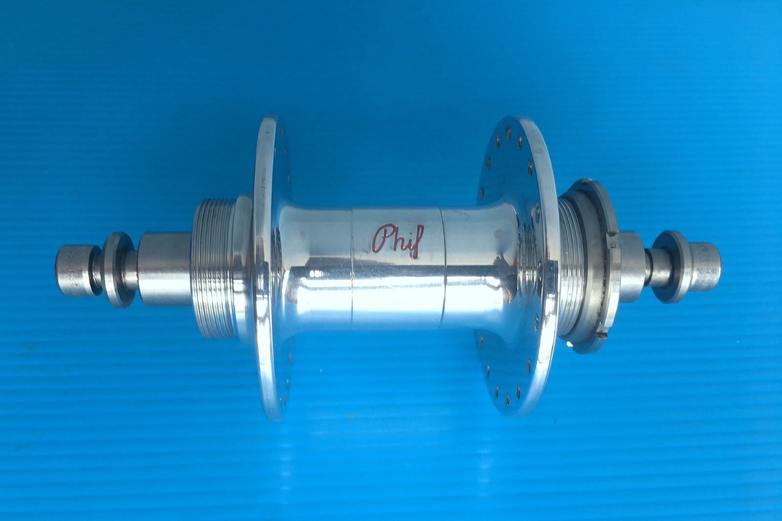 Phil Wood High Flange Rear Track Hub 36h Fixed/Free 120mm w/Phil Lockring Mint!