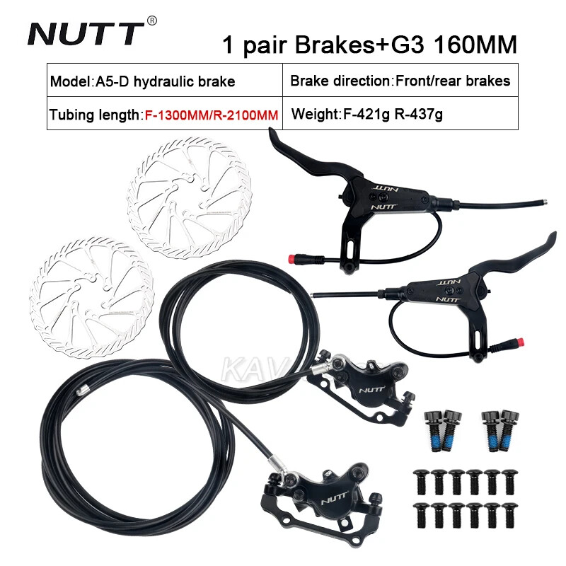 Electric Scooter E-Bike Hydraulic Disc Brake 140 160 180mm