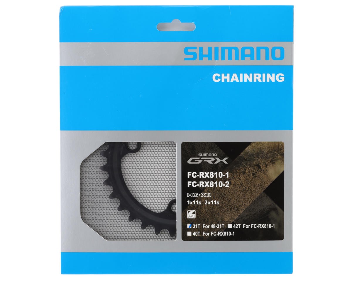 Shimano GRX FC-RX810 Chainring (Black) (80/110mm Asymmetric BCD) (2 x 11 Speed)