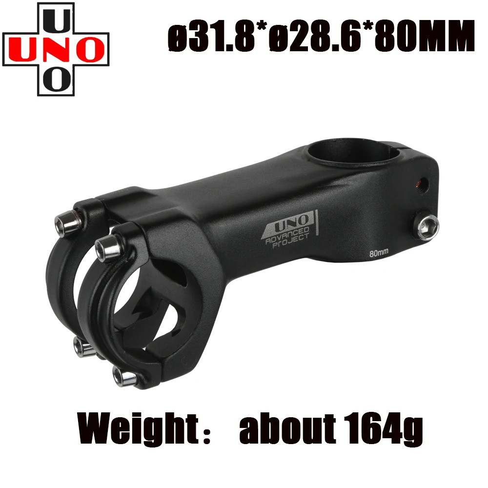 UNO Bike Stem Ultralight Road Bike Stem Fork-7 Degree 28.6Mm 31.8Mm 70/80/90/100