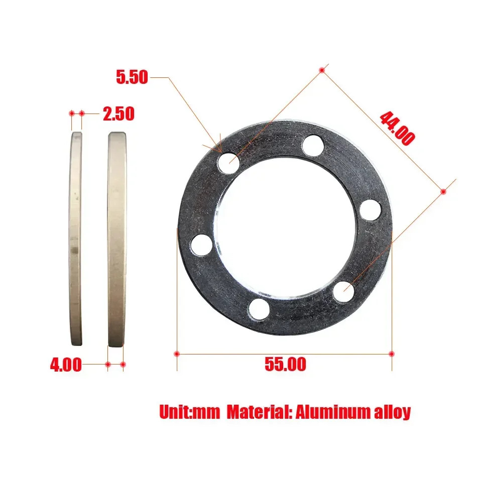 Electric Scooter Brake Disc 3 Gaskets Bicycle 6 Holes 2 Washers 4 Hub 5Mm Flower
