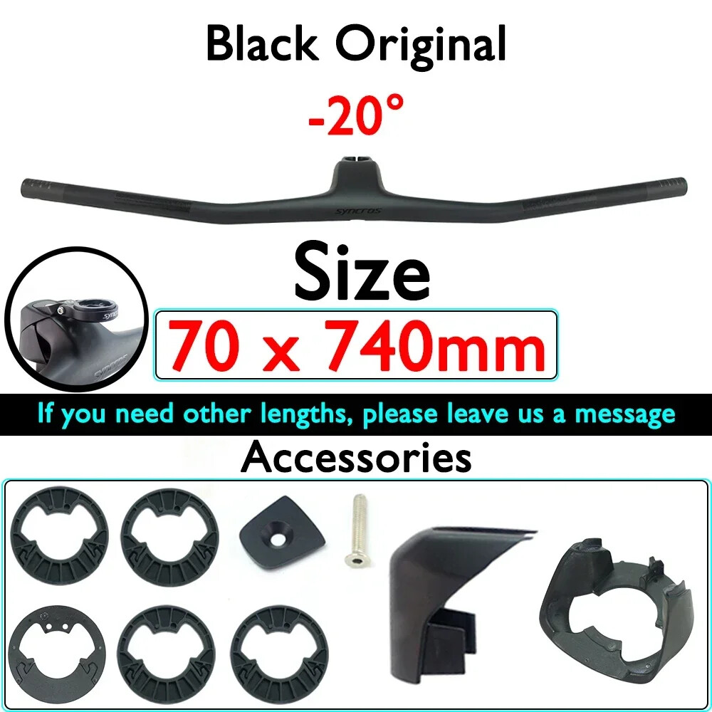 Carbon Fiber FRASER IC SL WC MTB Bicycle Integrated Handlebars with Stem 740mm