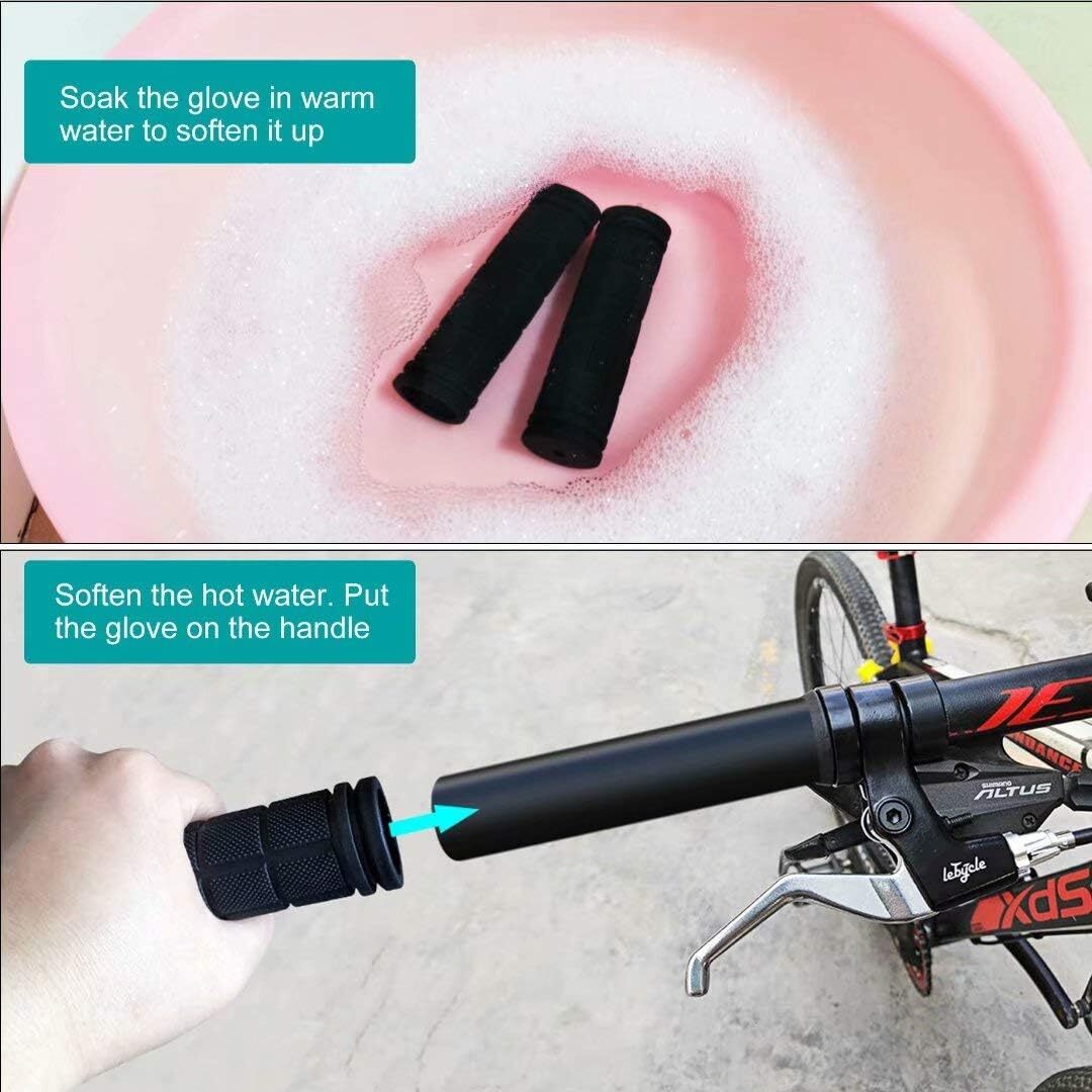 【40% Off】1Pair Kids Bike Handle Grips Non-Slip Rubber Bicycle Handlebar Grip