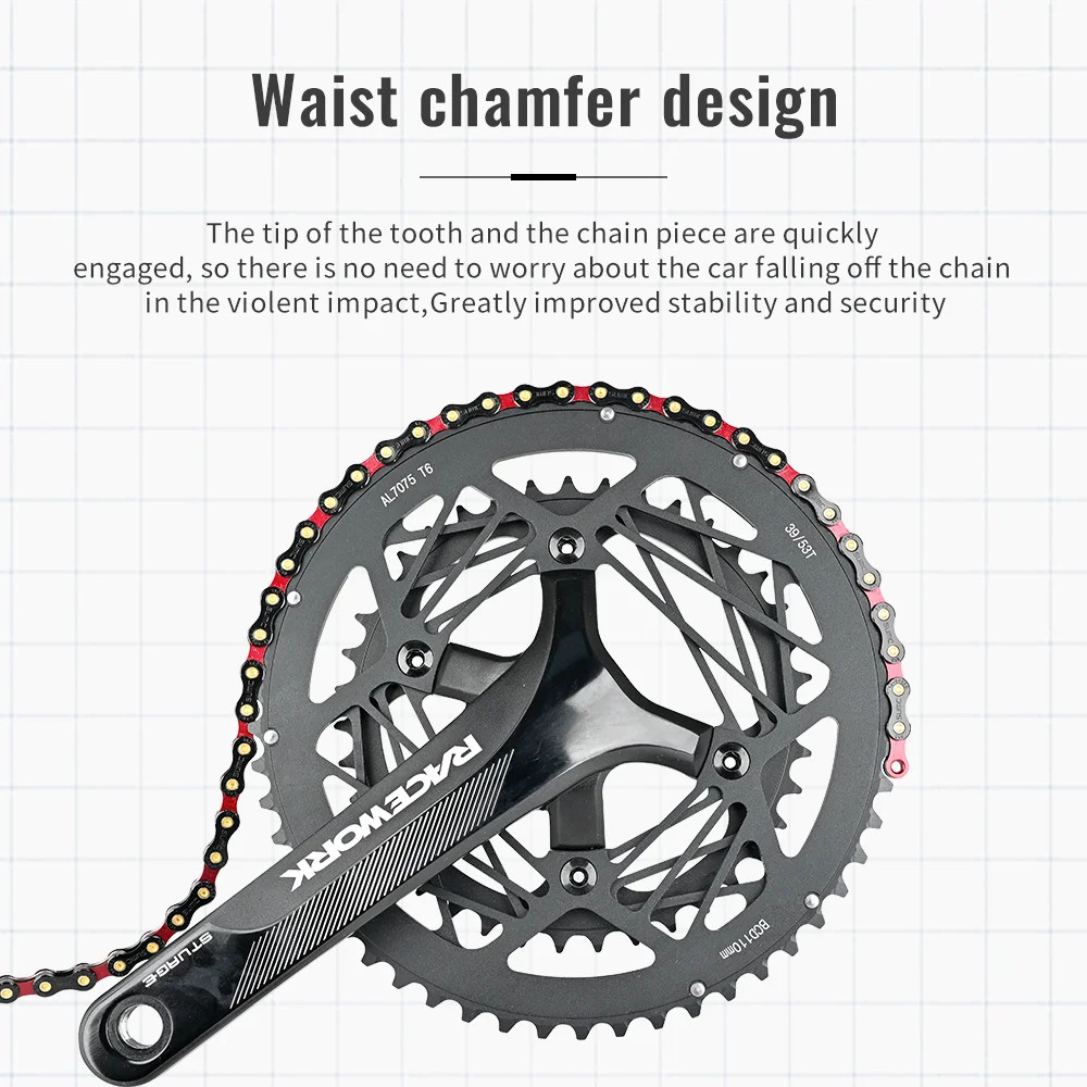 Bicycle Chain 12Speed Diamond Color Bike Chain MTB Mountain Road Bike Ultraligh