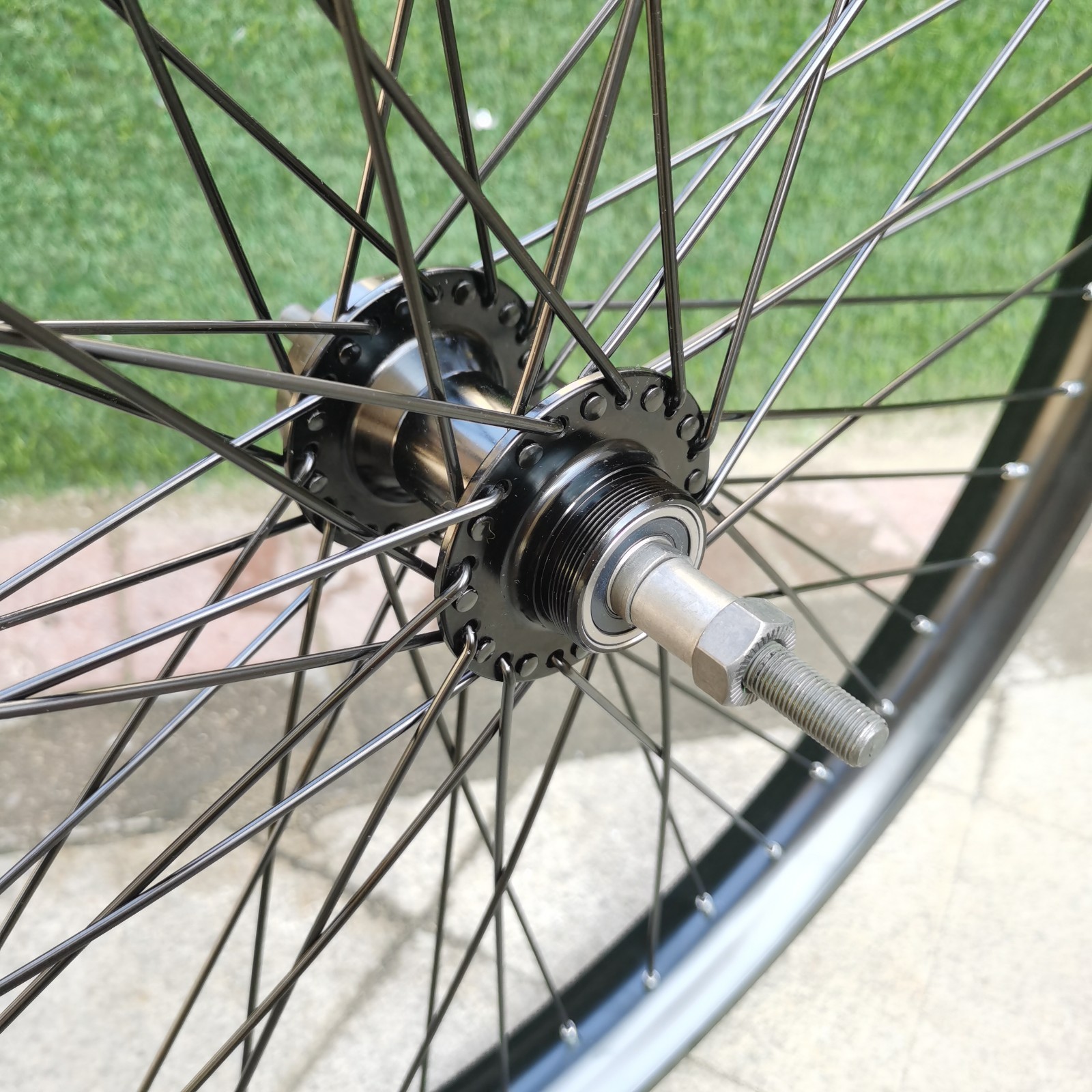 Heavy Duty 26″ Bike Wheel Set 12G & Freewheel & 1 1/8″ Threadless Bicycle Fork