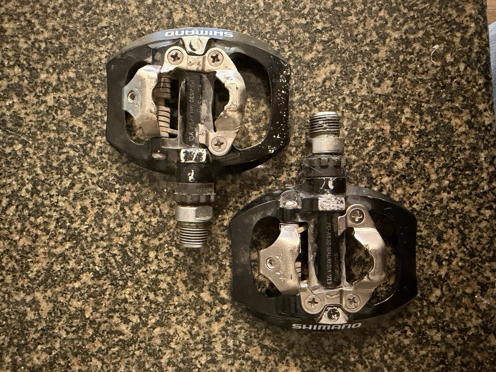 Shimano PD-A530 SPD Bike Pedals 9/16in Clipless Gravel Mountain Bike Pedals