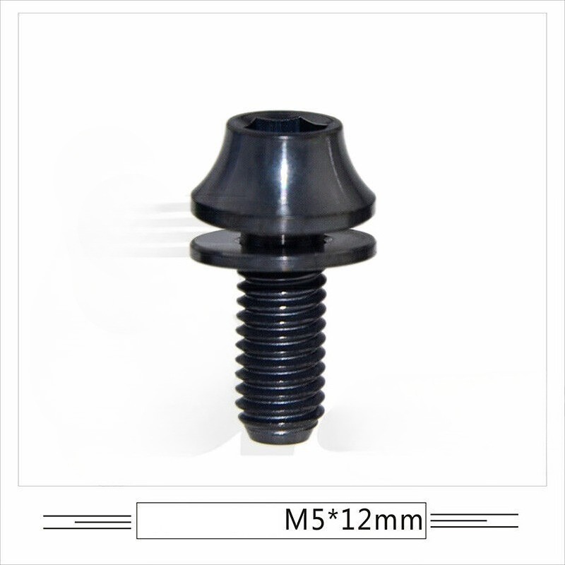 M5 Titanium Bolts with Washer MTB Road Bike Water Bottle Cage Mount Screws 12mm