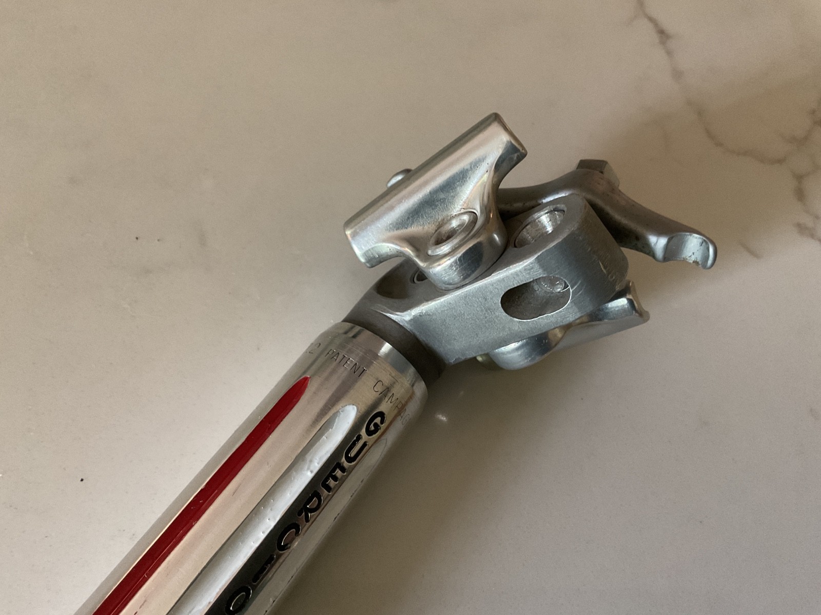 Campagnolo Record Fluted 2 Bolt Seatpost 1980s 27.2mm X 210mm Guerciotti Panto