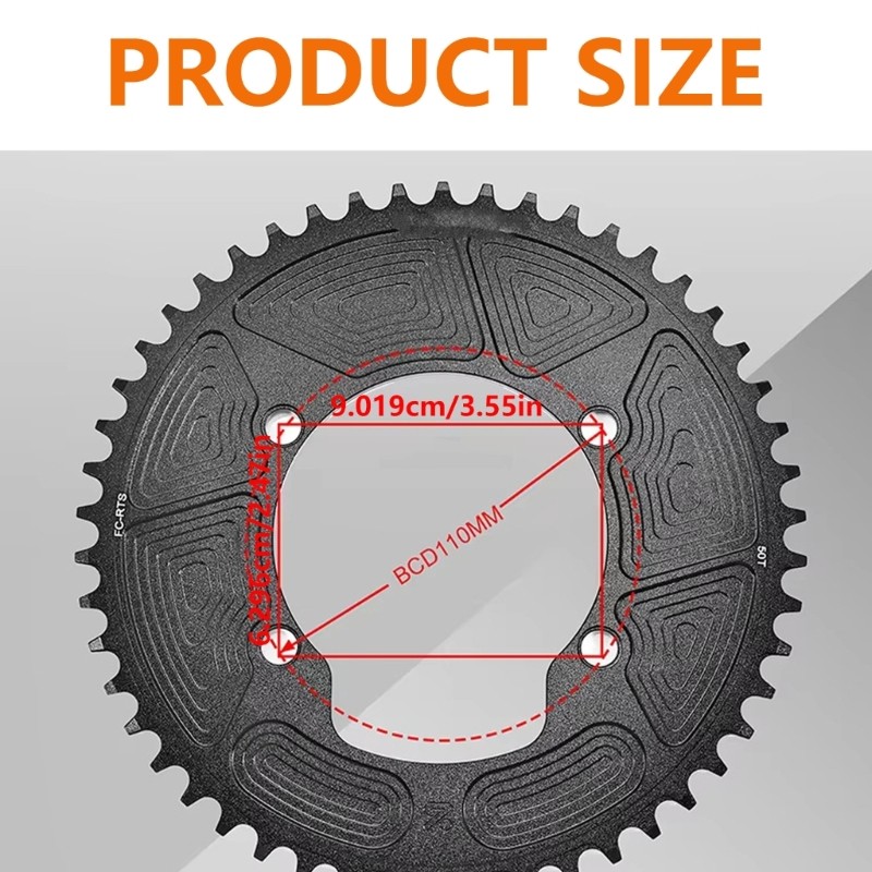 Aluminum Metal Round Narrow Wide Chainring for R7000 R8000 R9100 Bike Chainring