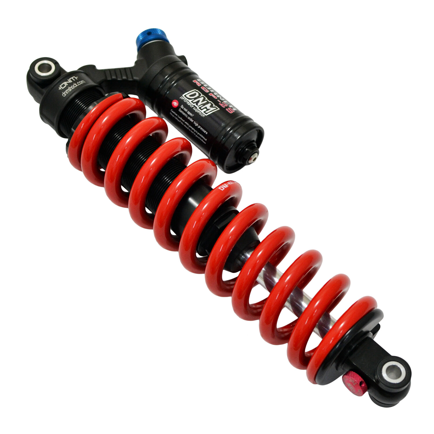 DNM BURNER-RCP2S MTB Downhill Bike Rear Shock 265mm 450 lbs , Red Coil Spring