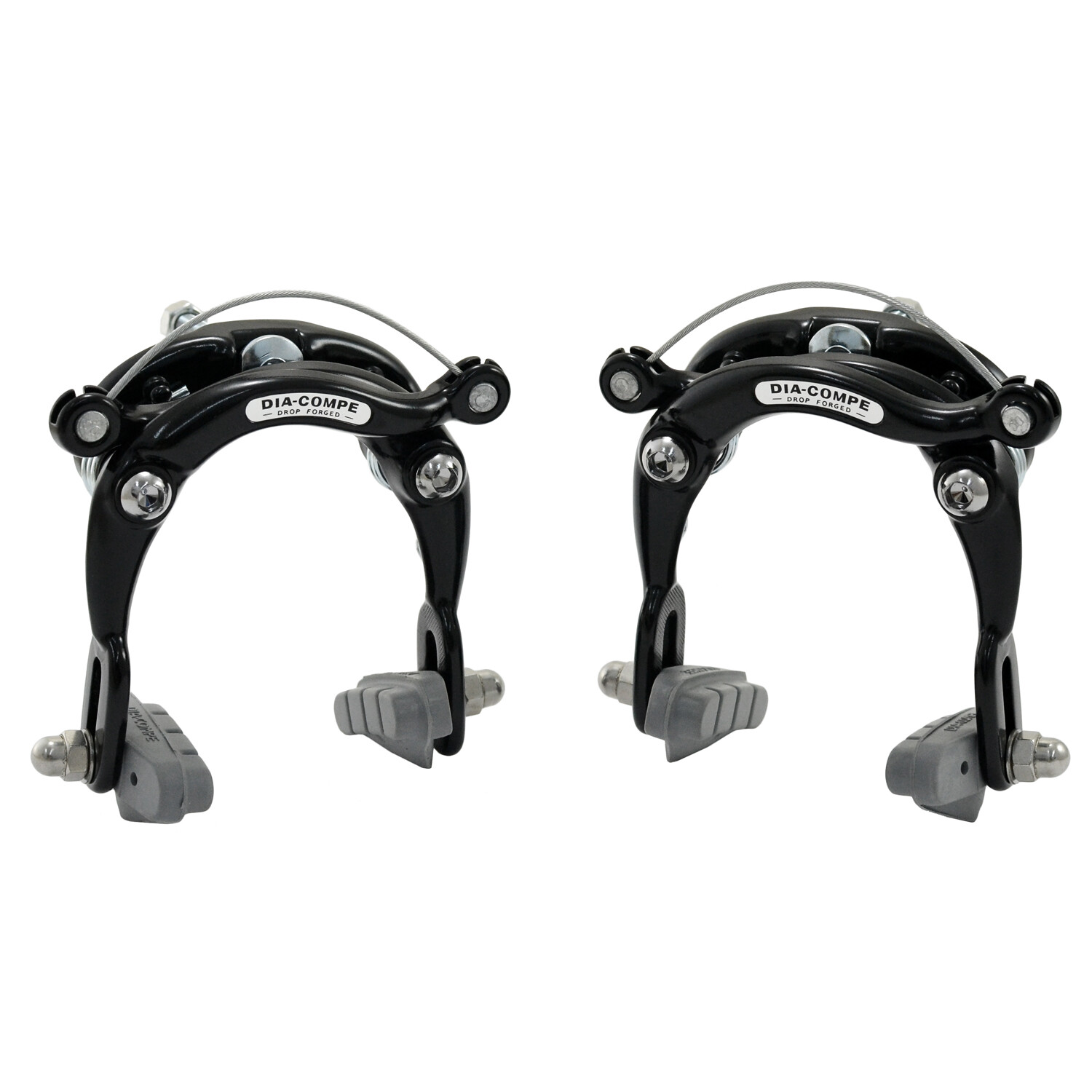 DIA-COMPE DC750 Center Pull Caliper Brake Set (Front+Rear) , Black